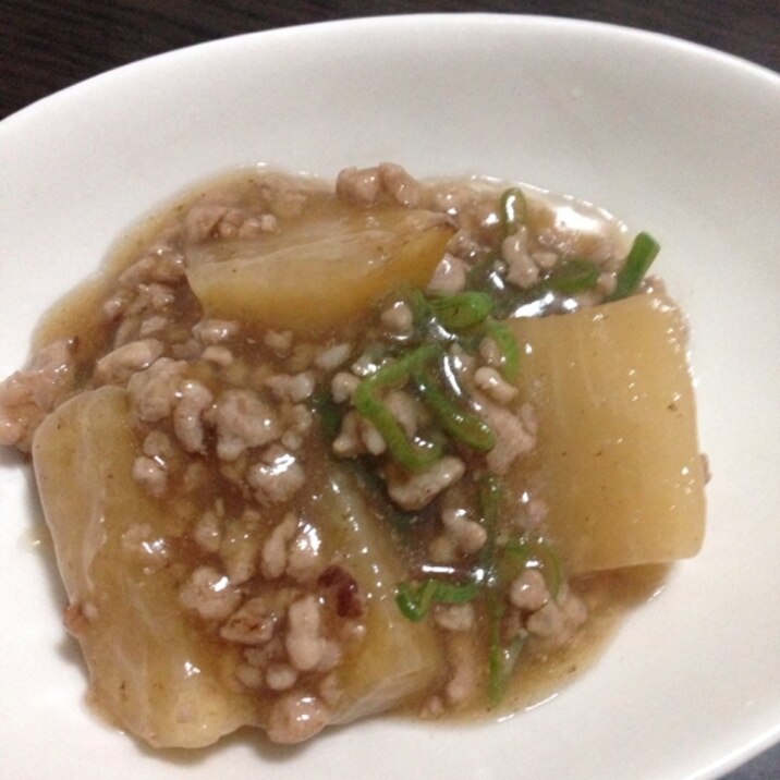 大根のひき肉あんかけ 圧力鍋